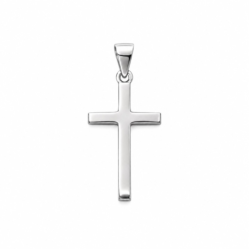 Srebrny krzyżyk 925 gładki minimalistyczny | J’ADEMI