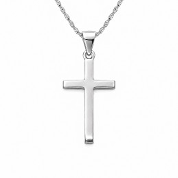 Srebrny krzyżyk 925 gładki minimalistyczny | J’ADEMI
